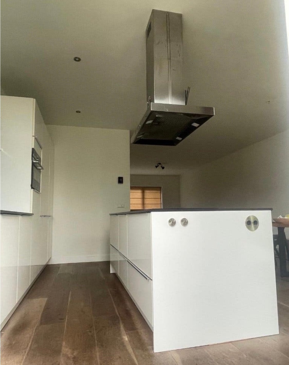✨DESIGN DUITSE NOLTE KEUKEN MET EILAND  ✨, Ophalen, Wit, Met kookeiland, Graniet of Steen