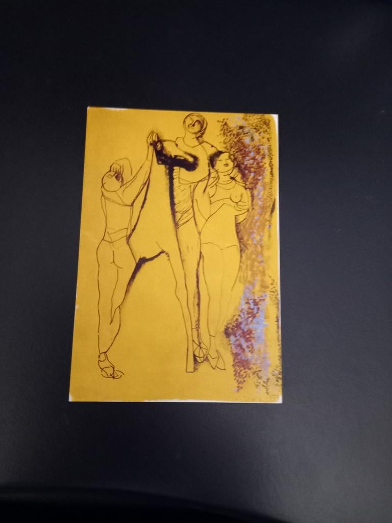 Kunstkaart Marino Marini ongelopen, Verzenden, 1940 tot 1960, Ongelopen, Sterren en Beroemdheden