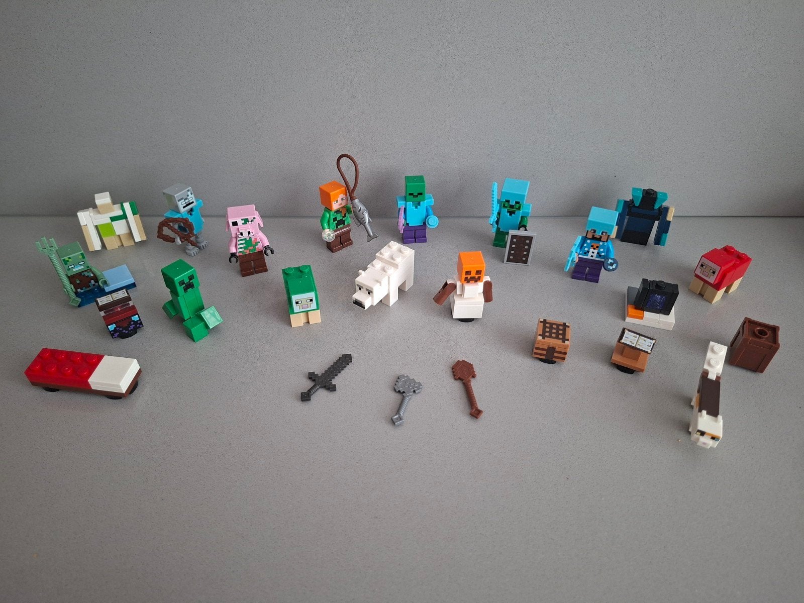 Grote collectie Minecraft Lego figuren en accessoires, Ophalen