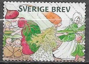 ZWEDEN Brevzegel 150e Geb.dag van Elsa Beskow (I) 2024, Verzenden, Zweden, Gestempeld
