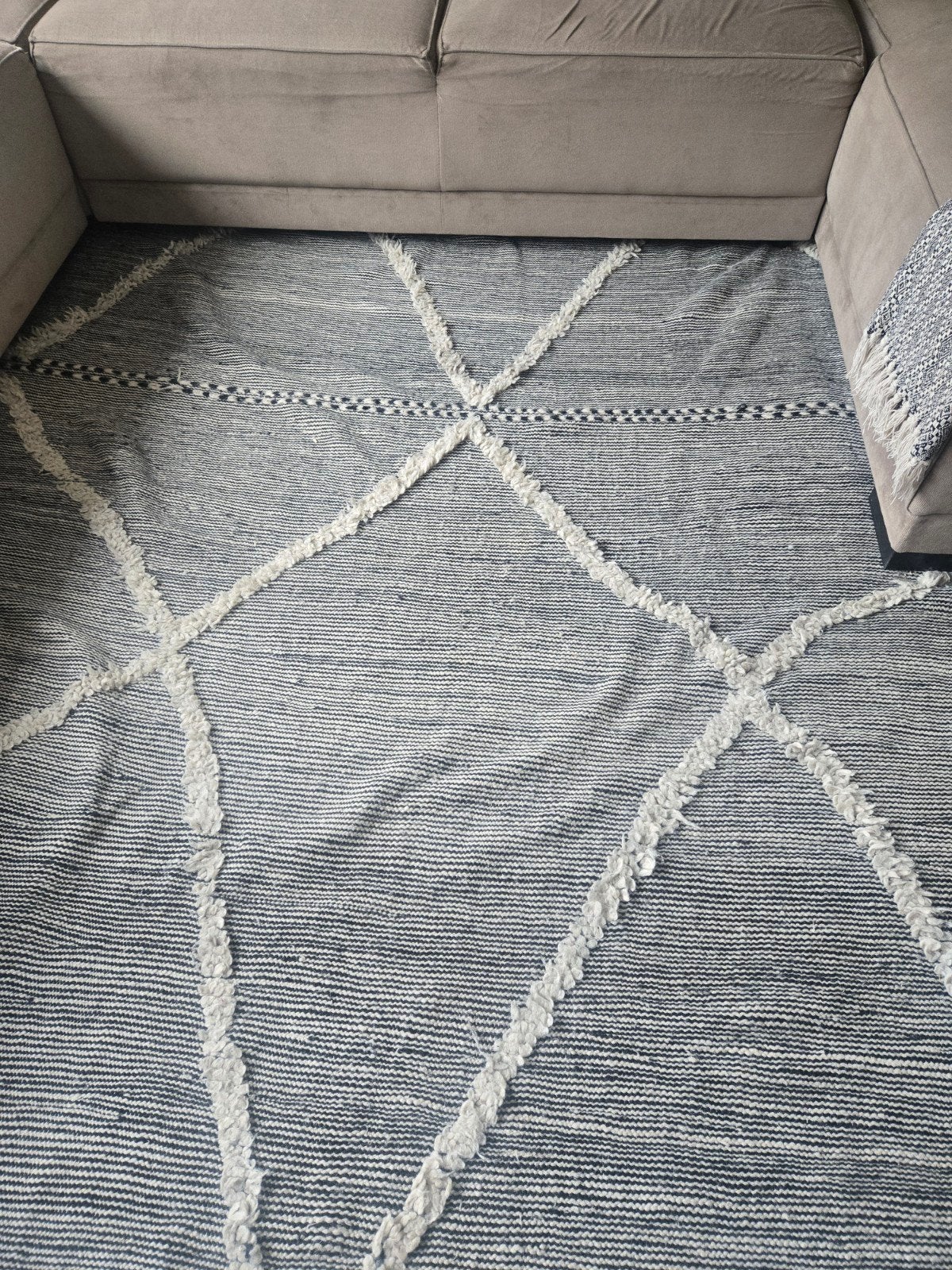 Luxe Berber tapijt van 100% wol - 200x300 cm, Ophalen of Verzenden, Zo goed als nieuw, Zwart