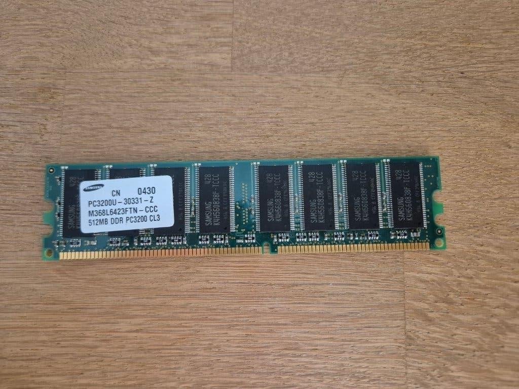PC geheugen 512MB Samsung, 400MHz, Ophalen of Verzenden, DDR, Desktop