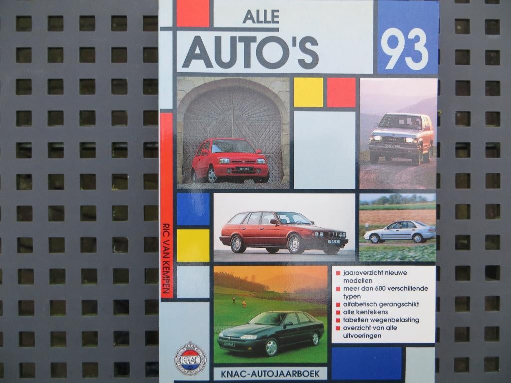 KNAC-Autojaarboek: Alle Auto's 1993, Boeken, Ophalen of Verzenden, Zo goed als nieuw, Algemeen