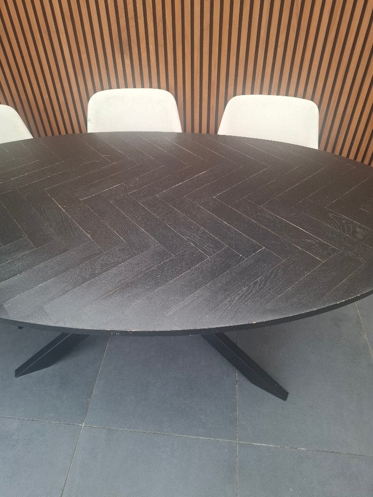 Tafel, Huis en Inrichting, Tafels | Eettafels, Ophalen, Gebruikt, 50 tot 100 cm, Vijf personen of meer