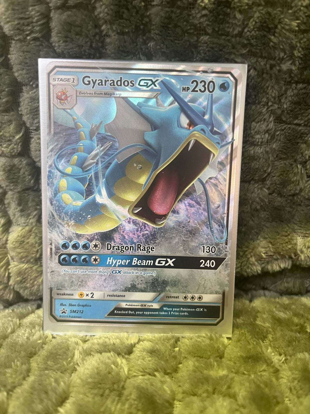Gyarados GX SM212 - gem mint prijs is incl verzend, Verzenden, Zo goed als nieuw, Losse kaart
