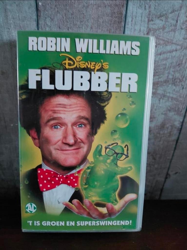 Disney Flubber videoband. Nederlands. Robin Williams, Cd's en Dvd's, Alle leeftijden, Ophalen of Verzenden, Gebruikt, Kinderprogramma's en -films