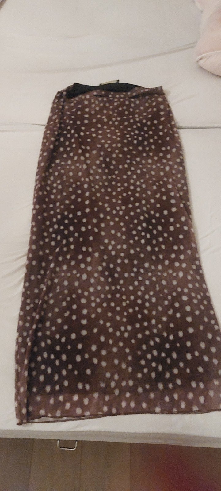 GUTS & GUSTO bruine rok met stippen, Kleding | Dames, Maat 38/40 (M), GUTS & GUSTO, Bruin, Nieuw