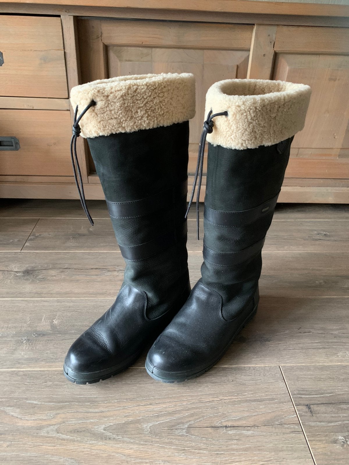 Dubarry Kilternan (galway met bont) mt.44, Zwart, Boots, Ophalen of Verzenden, Zo goed als nieuw