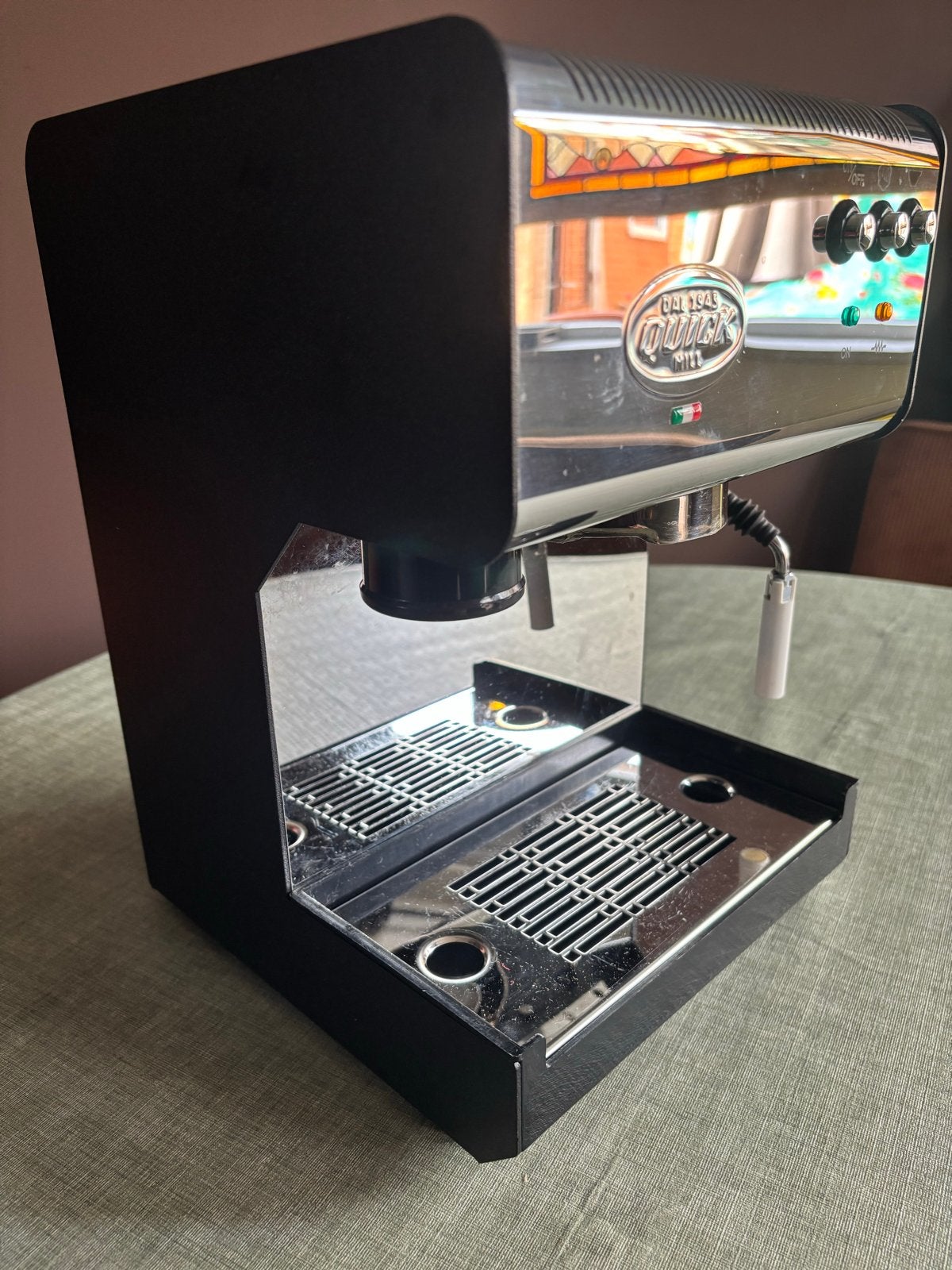 Quickmill 2820 Espressomachine met koffiemolen, Espresso apparaat, Koffiebonen, Zo goed als nieuw, Ophalen