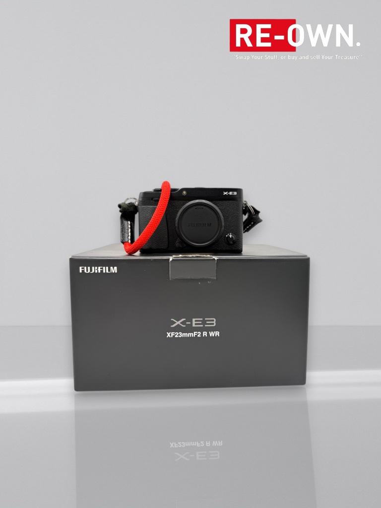 Fujifilm / Fuji X-E3 body zwart (topstaat + doos + STRAP), Audio, Tv en Foto, Fotocamera's Digitaal, ., Compact, Ophalen of Verzenden