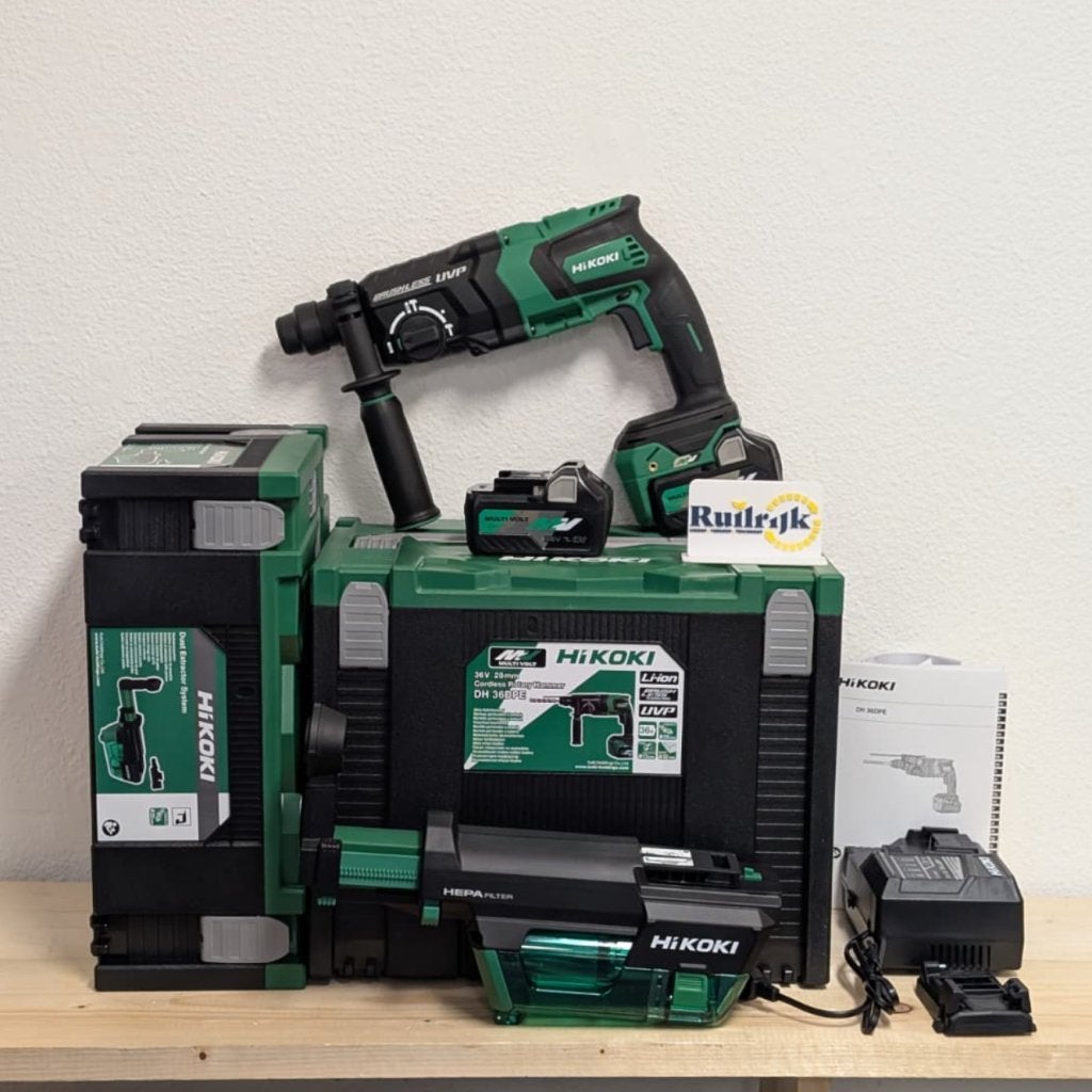 Hikoki boor-breekhamer set SDS-Plus 36V DH36DPE - Nieuw, Doe-het-zelf en Verbouw, Gereedschap | Boormachines, Hikoki, Nieuw, Support@hikoki.com