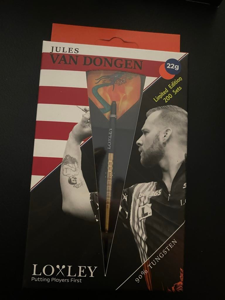 Limited Edition Jules van Dongen Darts - Nieuw in doos, Ophalen of Verzenden, Nieuw, Pijlen
