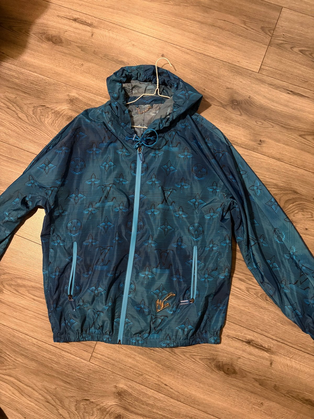 Louis Vuitton 2054 Monogram Jasje Blauw Maat S, Ophalen of Verzenden, Zo goed als nieuw, Maat 36 (S), Blauw
