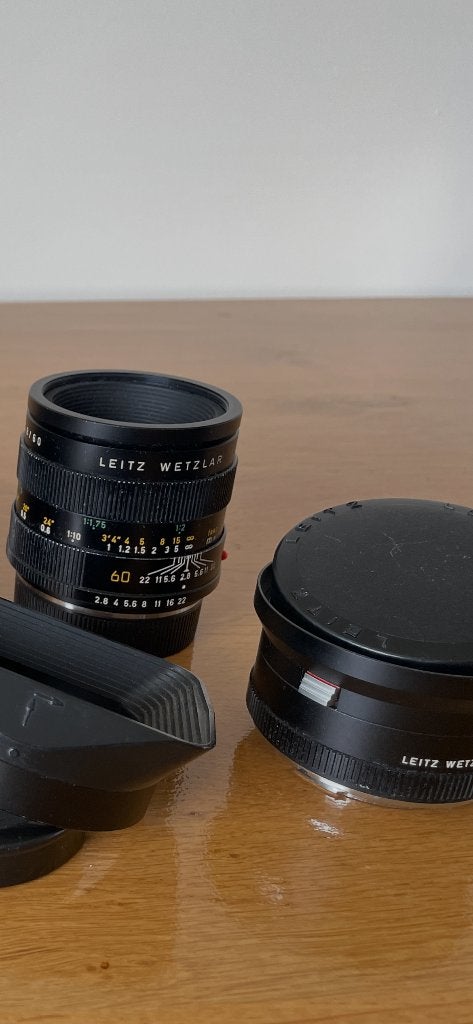 Leica Leitz r 60mm macro elmarit, Audio, Tv en Foto, Fotografie | Lenzen en Objectieven, Gebruikt, Ophalen of Verzenden, Macrolens