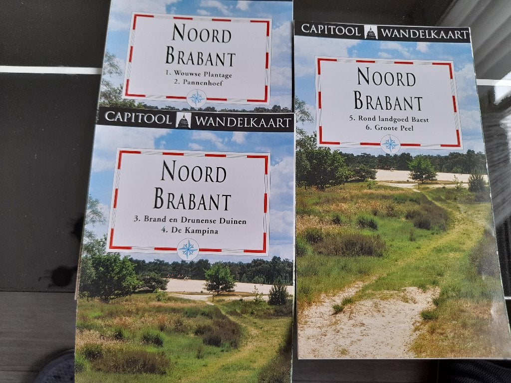 Capitool - Wandelkaarten Noord Brabant - €1 per Wandelkaart, Boeken, Reisgidsen, Capitool, Zo goed als nieuw, Benelux, Fiets- of Wandelgids