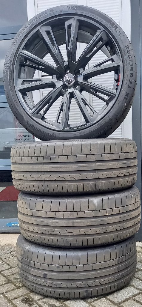 Audi Q8/SQ8 23'' velgen met Continental zomerbanden, Auto-onderdelen, Banden en Velgen, 285 mm, Banden en Velgen, Overige maten