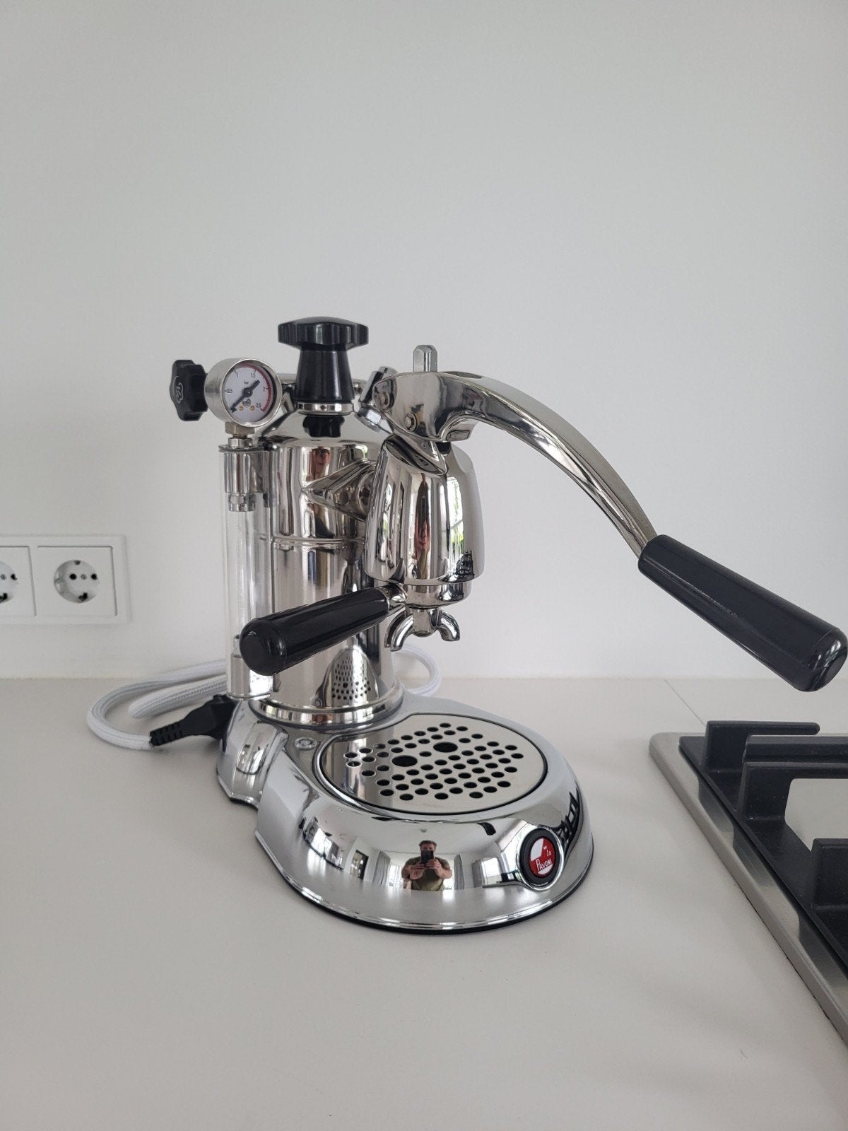 La Pavoni Stradivari Professional Espressomachine, Witgoed en Apparatuur, Koffiezetapparaten, Espresso apparaat, Gemalen koffie