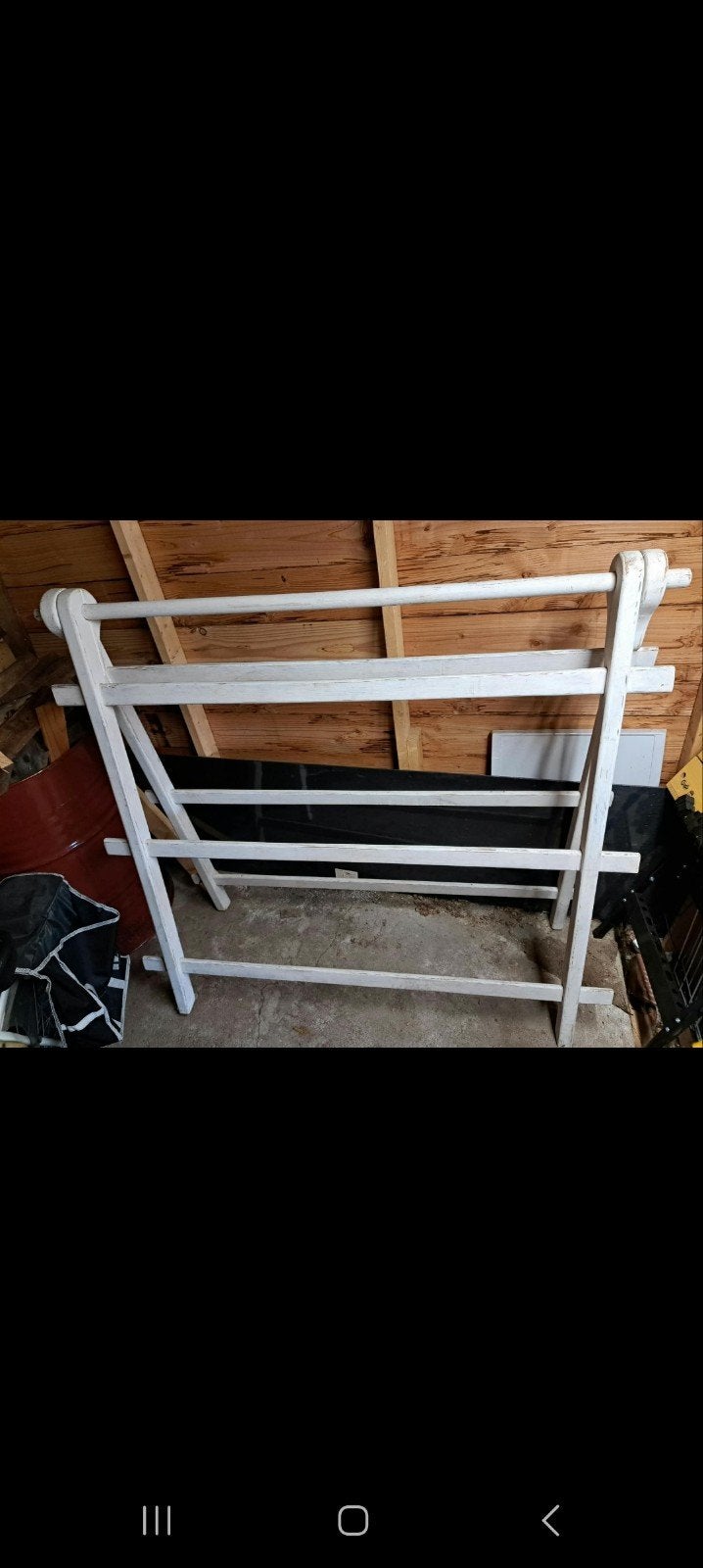 ***Houten droogrek / wasrek kleur wit ***, Tuin en Terras, Droogmolens en Wasrekken, Ophalen of Verzenden, Gebruikt