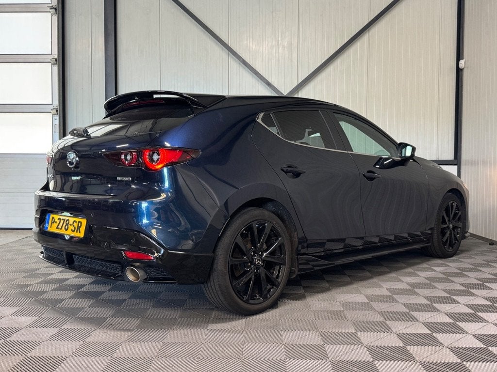 Mazda 3 2.0 e-SkyActiv-X M Hybrid 186 Luxury AeroSport | HUD, Auto's, Mazda, Automaat, 1998 cc, Gebruikt, Blauw