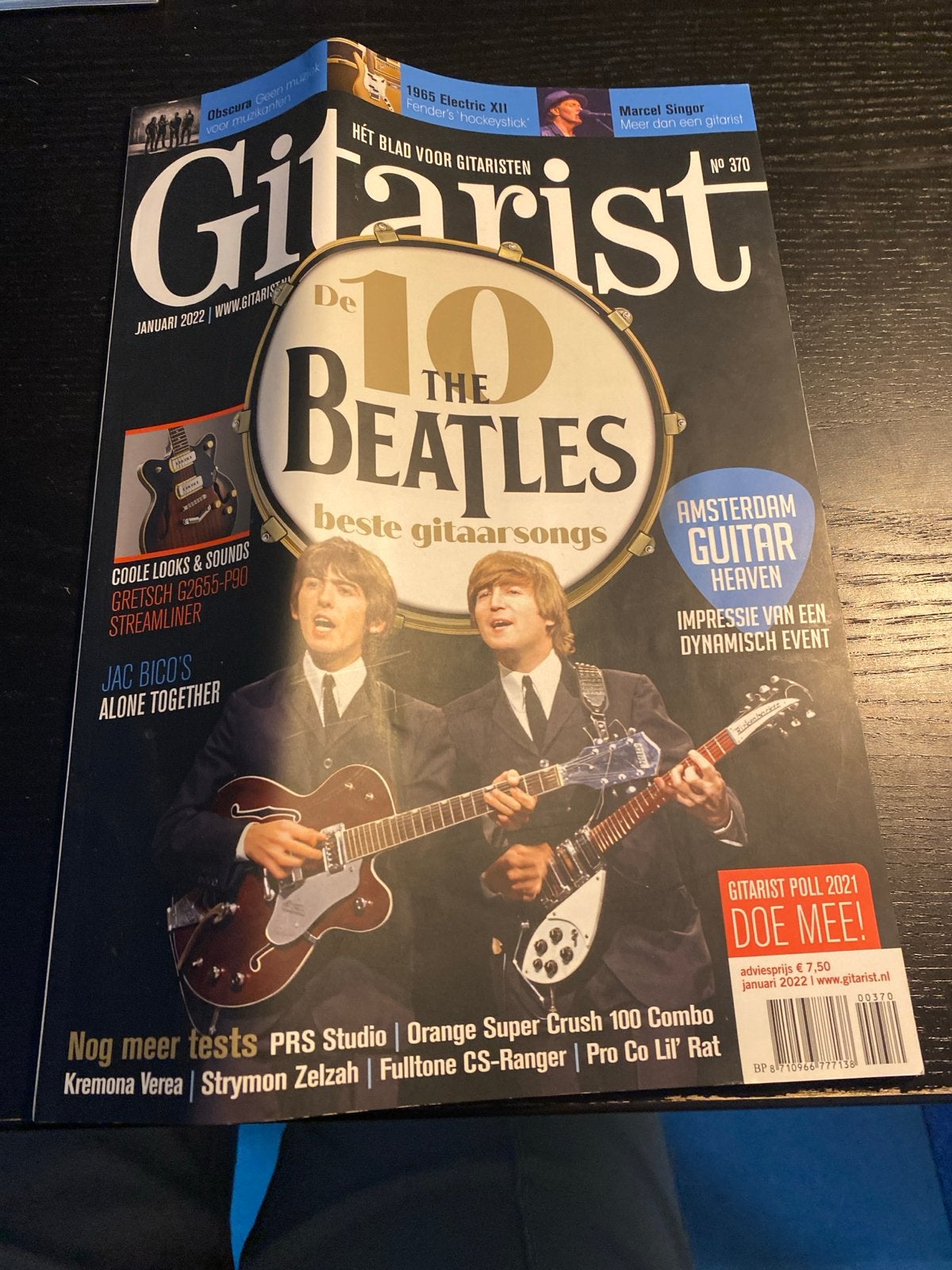 Gitarist Magazine Januari 2022 - The Beatles Gitaarsongs, Ophalen of Verzenden, Zo goed als nieuw, Overige typen