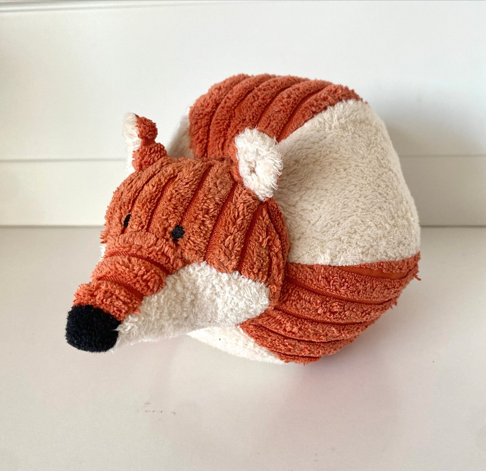 Jellycat Vos rammelaar bal Knuffel - Zo goed als nieuw, Kinderen en Baby's, Oranje, Jellycat, Overige karakters, Ophalen of Verzenden
