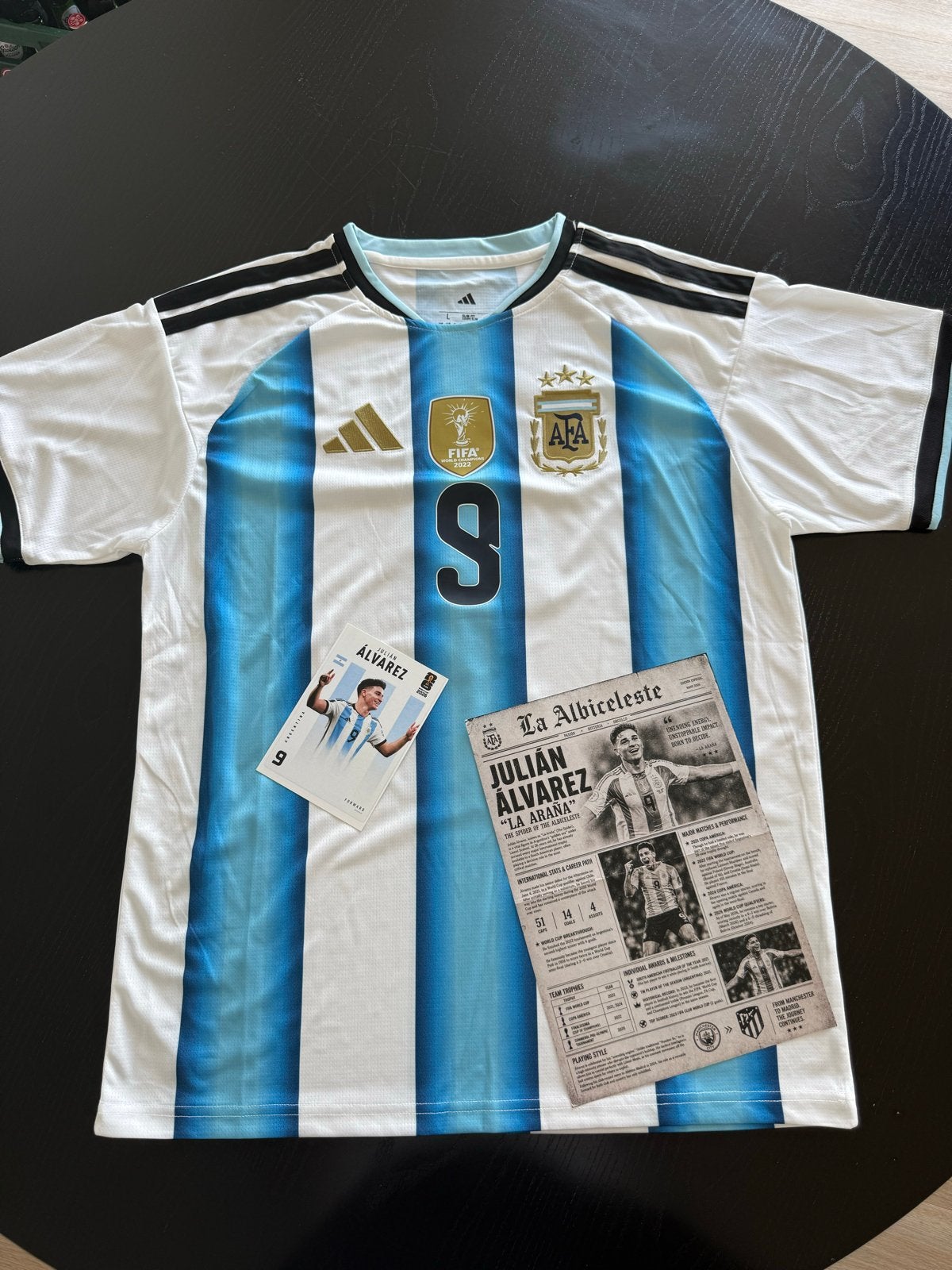 Argentinië Thuisshirt WK 2026 Julián Álvarez #9, Maat L, Verzenden, Nieuw, Shirt