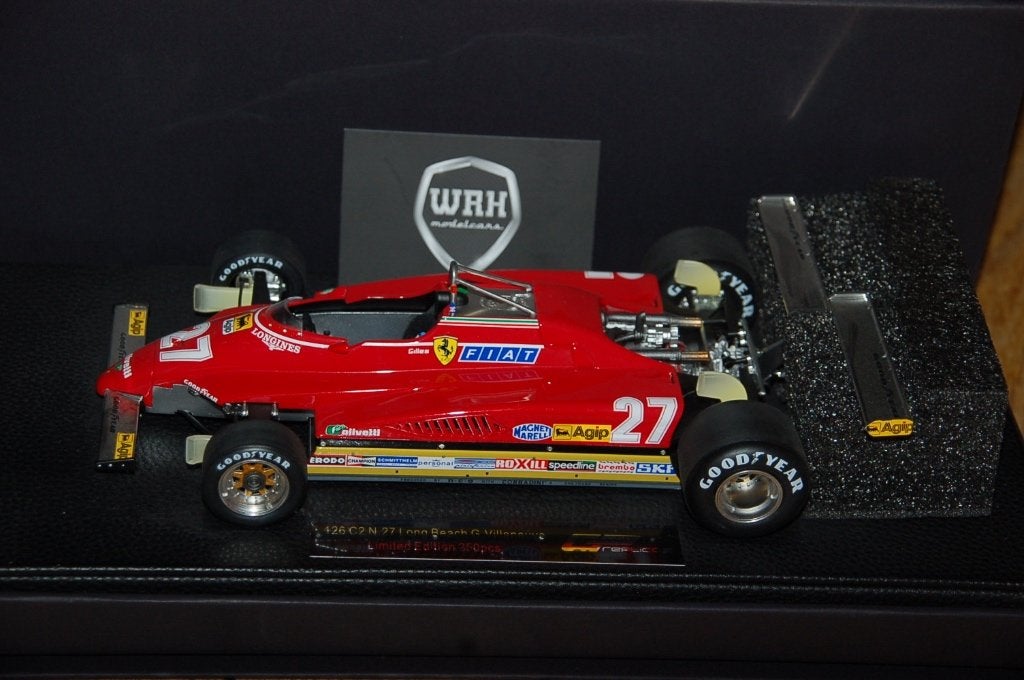 1:18 FERRARI 126 C2 F1 LONG BEACH VILLENEUVE GP replicas WRH, Verzenden, Zo goed als nieuw, Auto, Overige merken