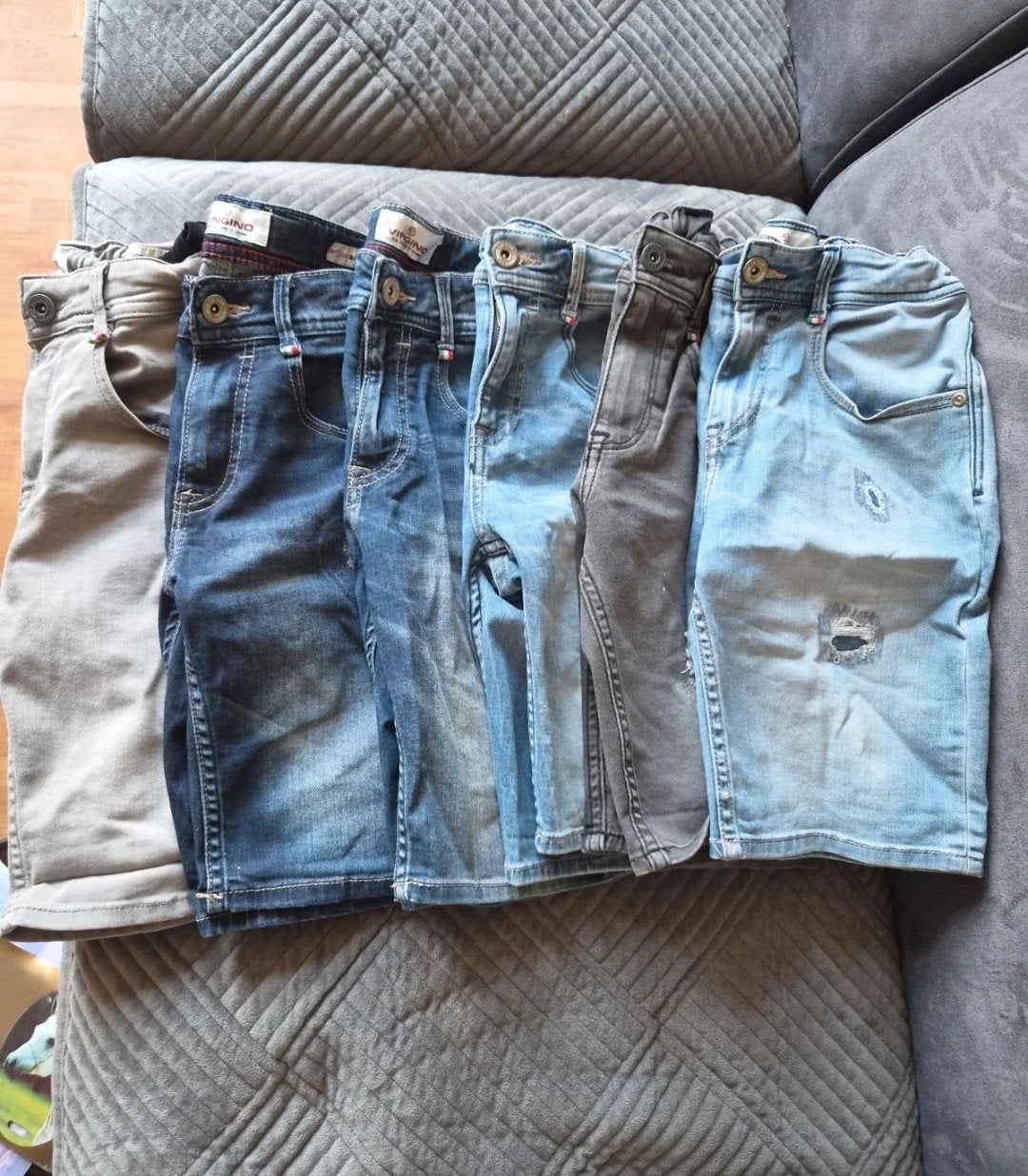 Zgan 6 Vingino korte broeken / shorts allen maat 152, Broek, Ophalen of Verzenden, Zo goed als nieuw, Vingino