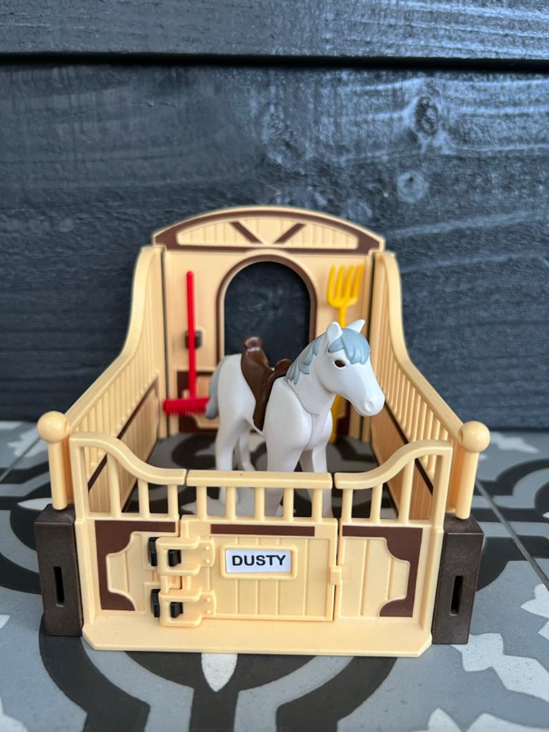 Speelgoed stal met paardje - Playmobil, Ophalen of Verzenden