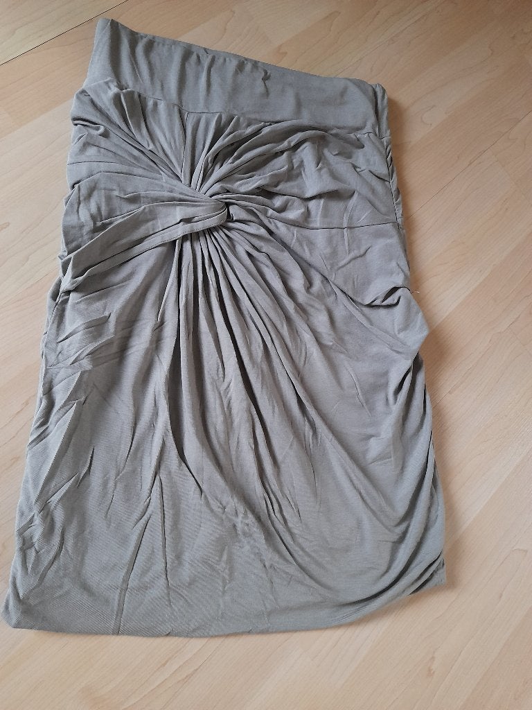 GRIJZE RIMPEL ROK Merk Donna Due maat S, Kleding | Dames, Rokken, Maat 38/40 (M), Zwart, Ophalen of Verzenden, Zo goed als nieuw