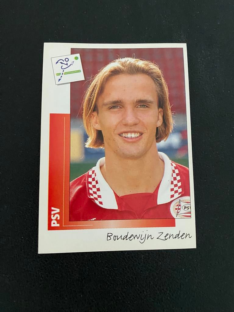 Boudewijn Zenden - PSV Eindhoven - Panini Voetbal 96, Verzamelen, Ophalen of Verzenden, Zo goed als nieuw, PSV, Poster, Plaatje of Sticker