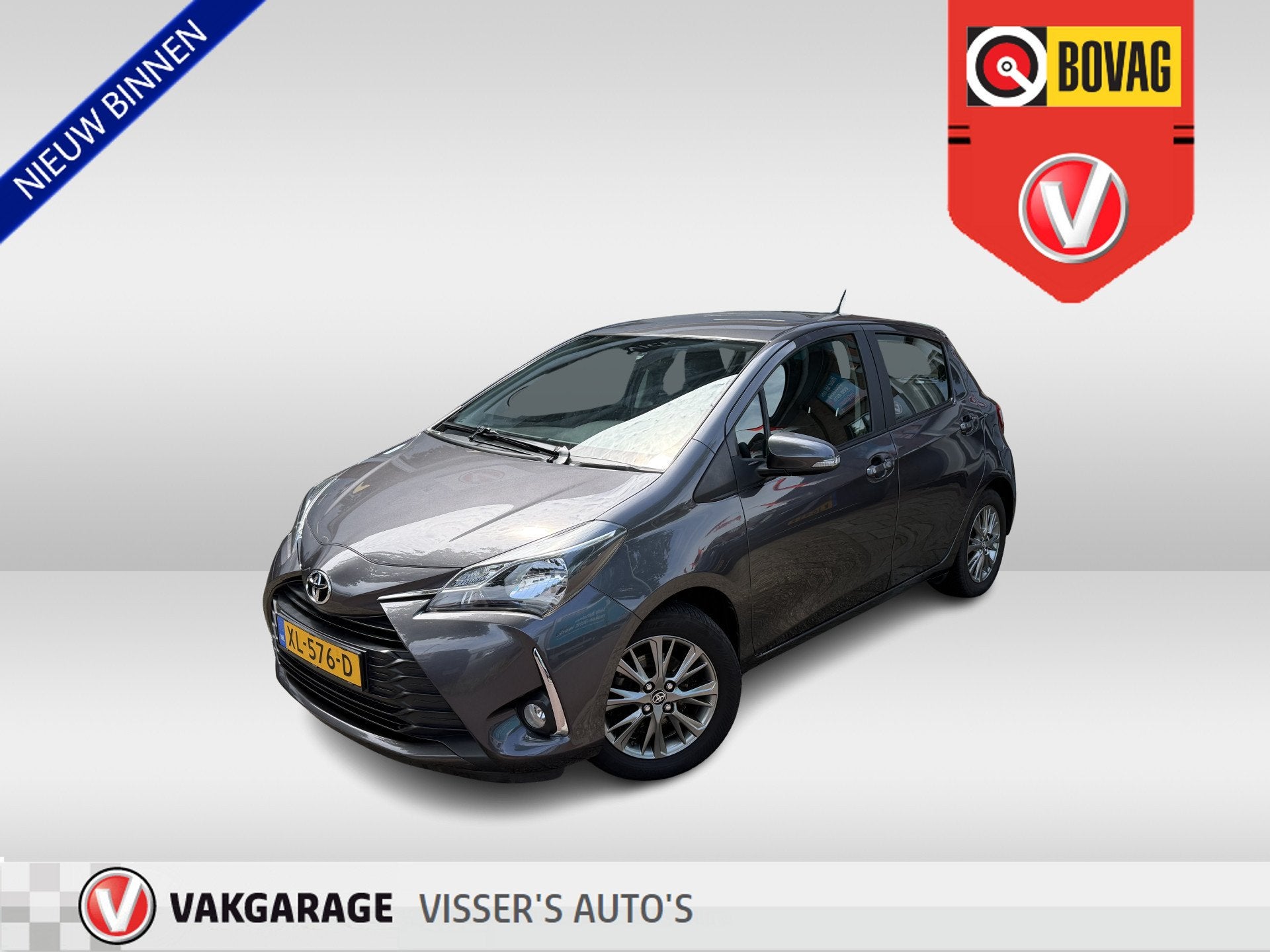 Toyota Yaris 1.0 VVT-i Active | airco | zuinig | 15 inch vel, Voorwielaandrijving, Stof, 730 kg, Bedrijf