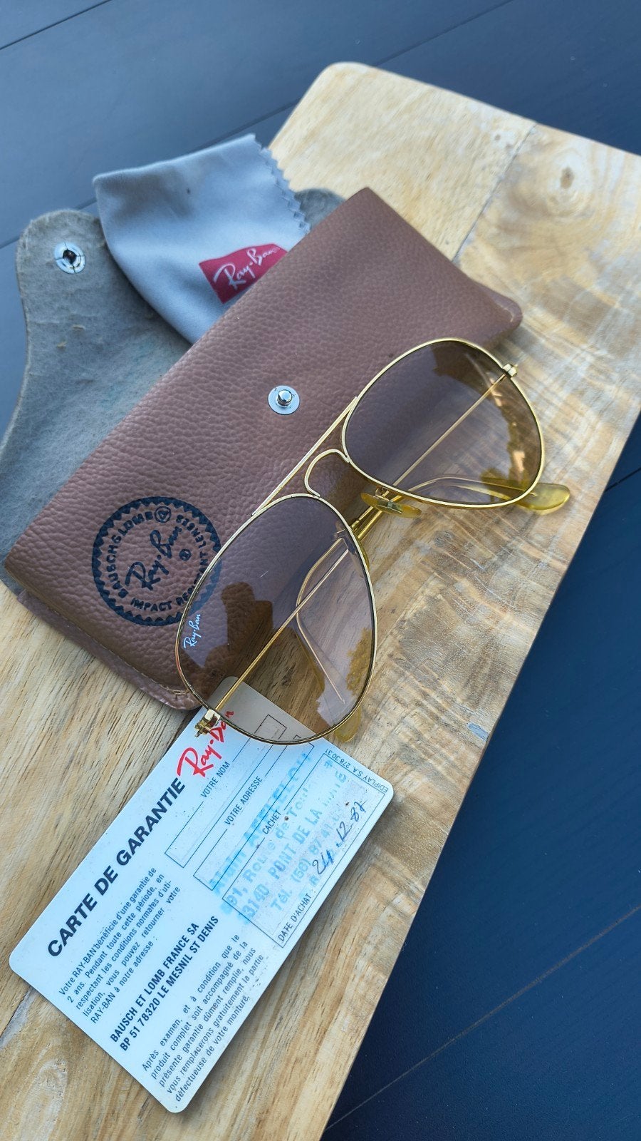 Ray-Ban USA Bausch & Lomb Aviator Fotochromische Lenzen '87, Sieraden, Tassen en Uiterlijk, Zonnebrillen en Brillen | Heren, Ophalen of Verzenden