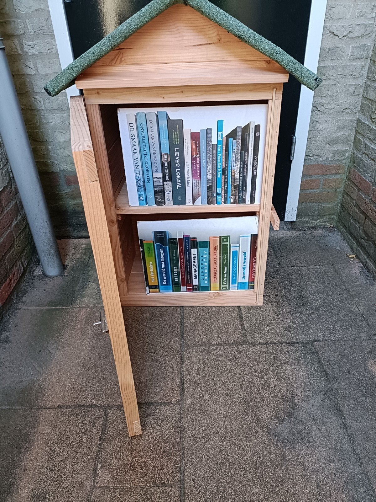 Minibieb Buiten Straat Boekenkast Mini Bieb Ruilkast, Ophalen, Met deur(en), Overige materialen, Nieuw