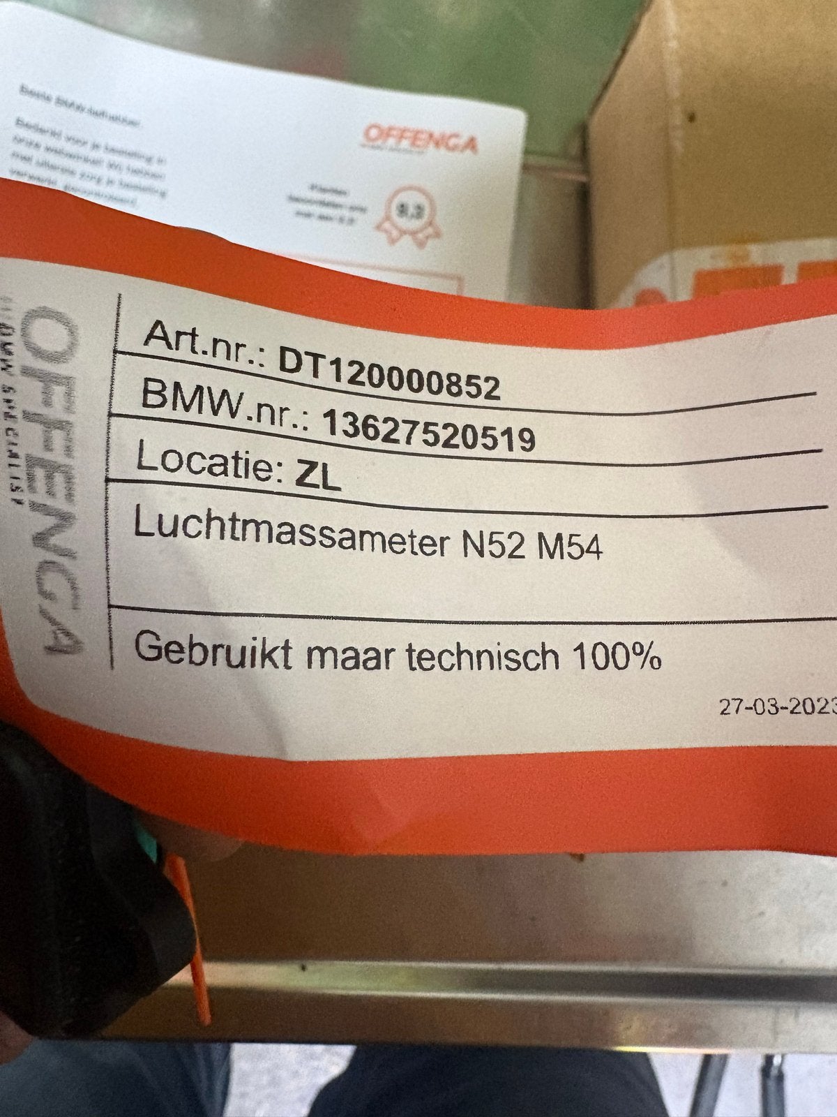 BMW Luchtmassameter N52 M54 - Gebruikt, technisch 100%, Ophalen of Verzenden, Gebruikt, BMW