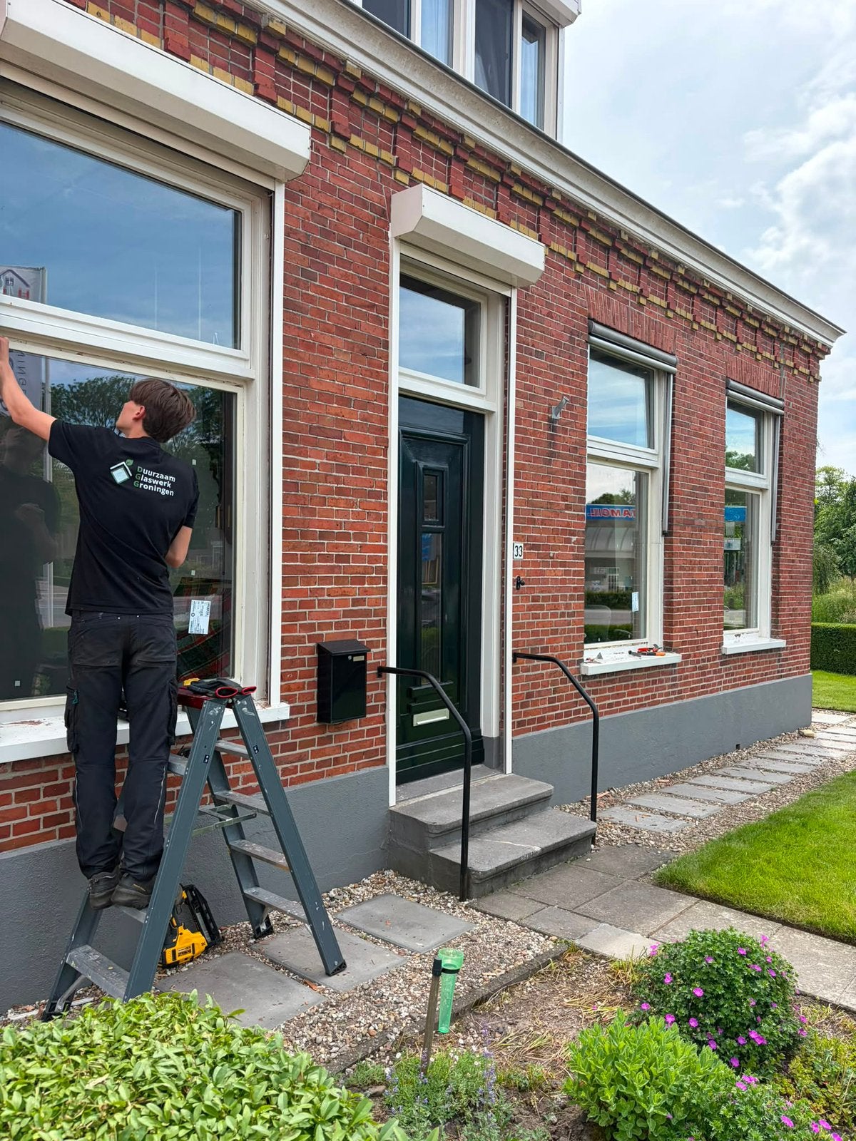 Professionele glaszetter, HR++ isolatieglas, Gevelraam of Ruit, Minder dan 80 cm, Nieuw, Dubbelglas
