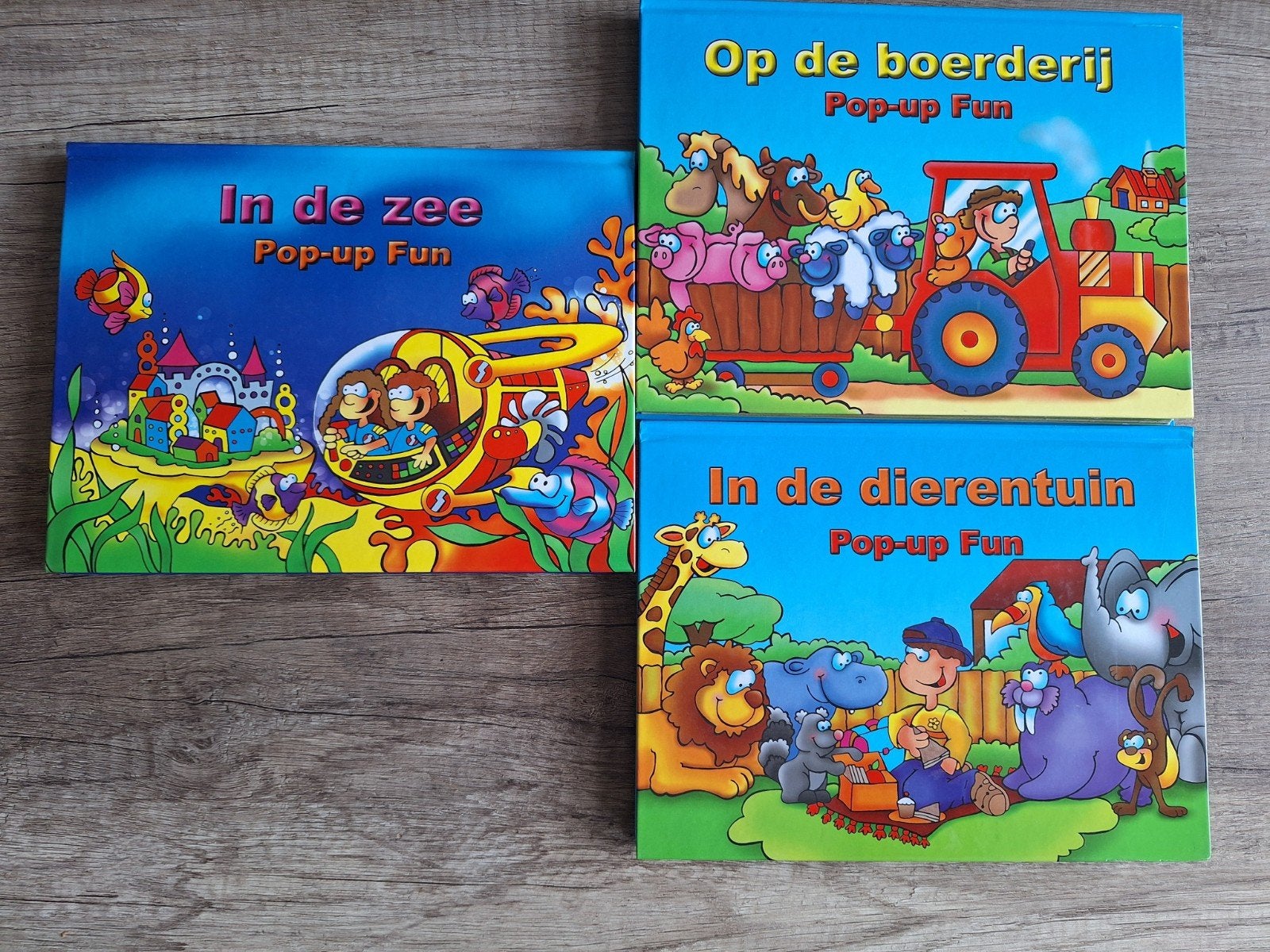 Pop-up Fun Boeken: In de Zee, Op de Boerderij, Dieren, Ophalen of Verzenden, Zo goed als nieuw, Onbekend, Sprookjes