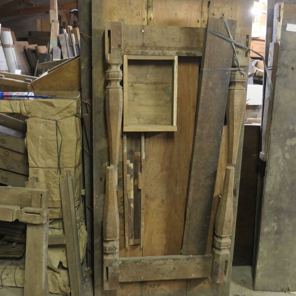 Antieke tafel TX08 teak hout blad 196x92 landelijk 75%KRTNG, Ophalen of Verzenden