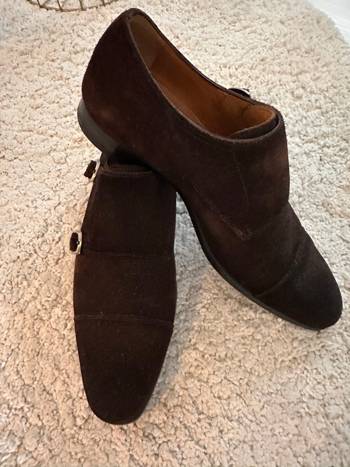 Magnanni bruine suède gespschoenen maat 42, Kleding | Heren, Schoenen, Ophalen of Verzenden, Gedragen, Bruin, Gespschoenen