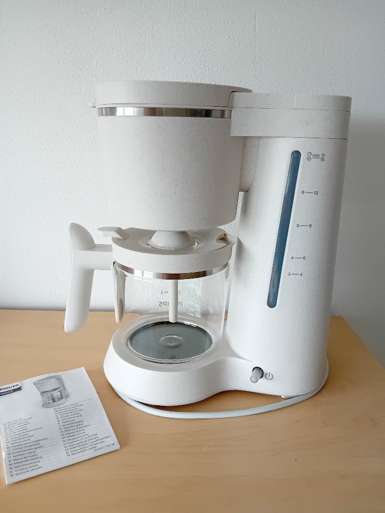 Koffiezetapparaat Philips creme kleurig, Witgoed en Apparatuur, Koffiezetapparaten, Gebruikt, 10 kopjes of meer, Koffiemachine