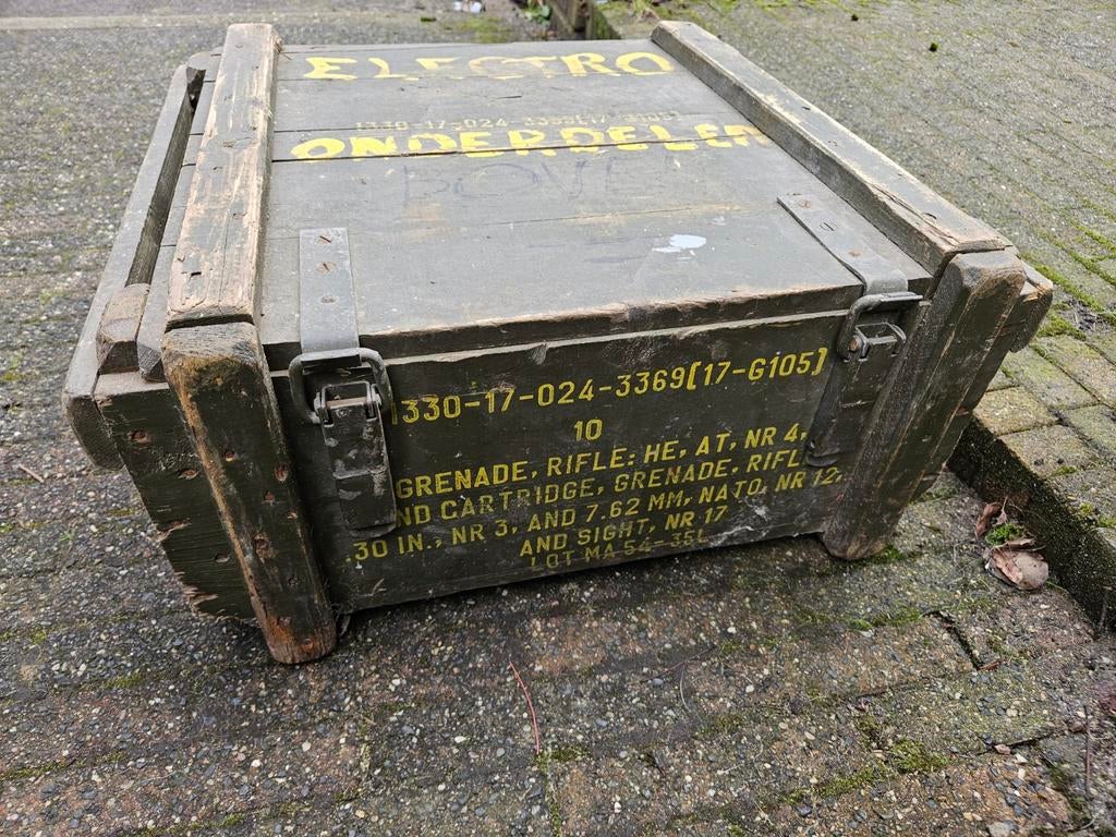 Munitiekist geweergranaten, Ophalen, Gebruikt