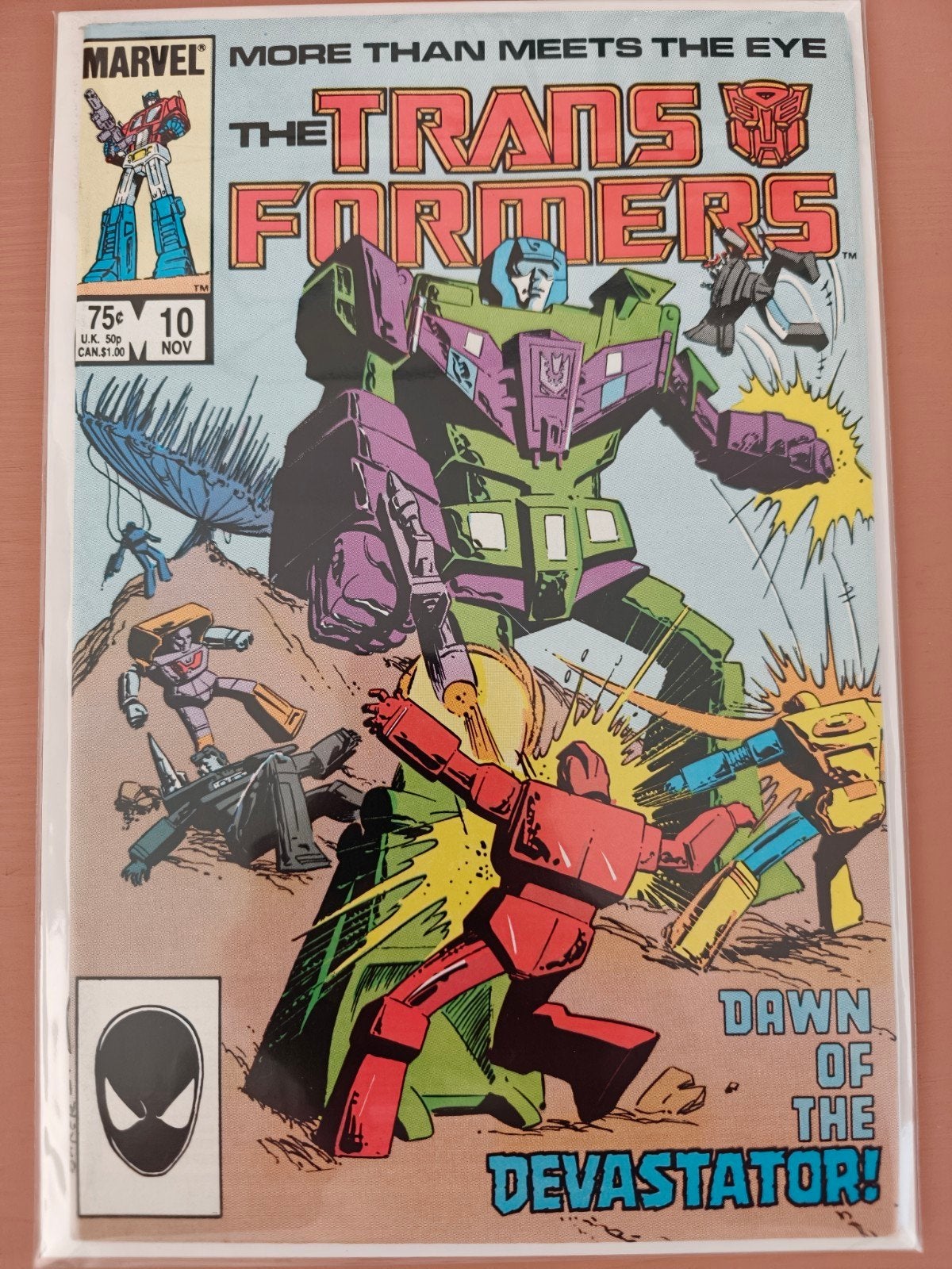 Transformers #10 (1986)🔑, Boeken, Strips | Comics, Eén comic, Amerika, Marvel Comics, Ophalen of Verzenden