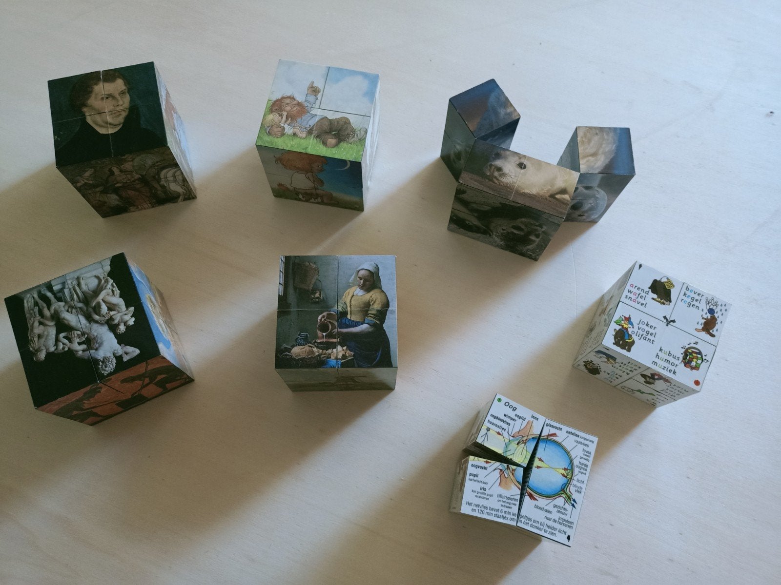 Magische Vouwkubussen en Mini Rubiks Cubes, Ophalen of Verzenden, Zo goed als nieuw
