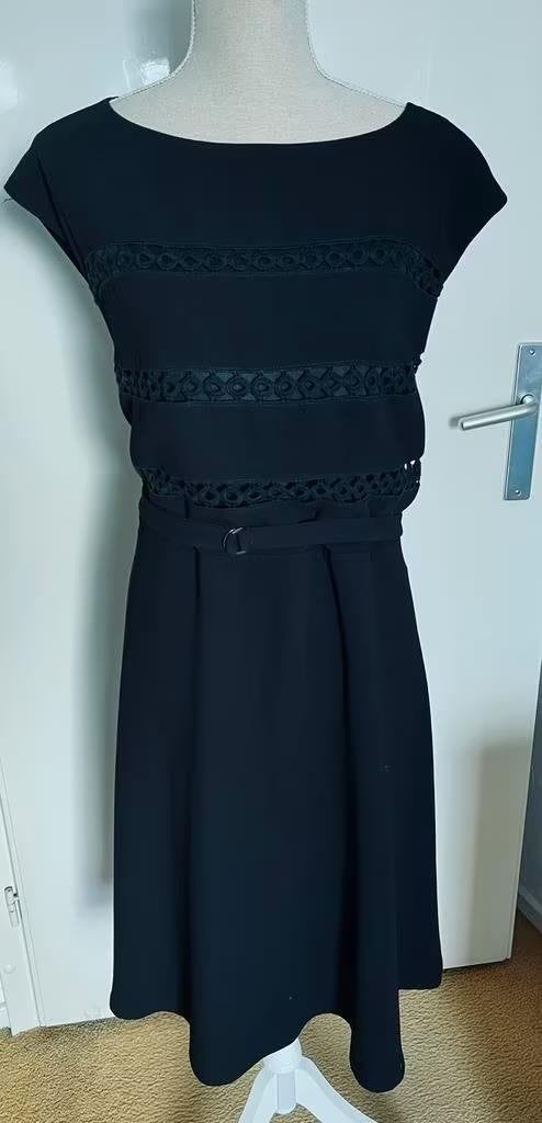 Paprika zwarte jurk maat 48[v], Zwart, Maat 46/48 (XL) of groter, Ophalen of Verzenden, Zo goed als nieuw