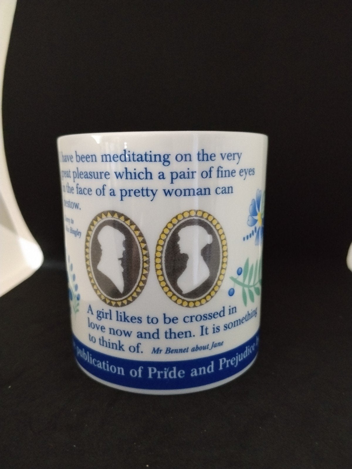 Jane Austen Pride & Prejudice 200th Anniversary Mok, Ophalen of Verzenden, Zo goed als nieuw, Porselein, Kop en/of schotel