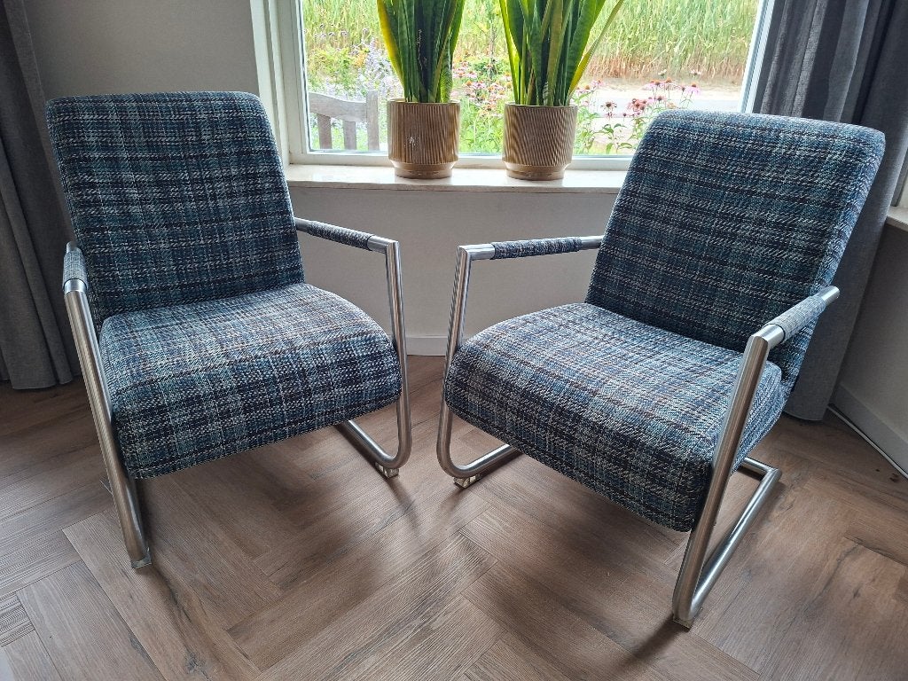 Set 2 stoelen Angelica - Hender en Hazel, Ophalen, 75 tot 100 cm, Zo goed als nieuw, Stof