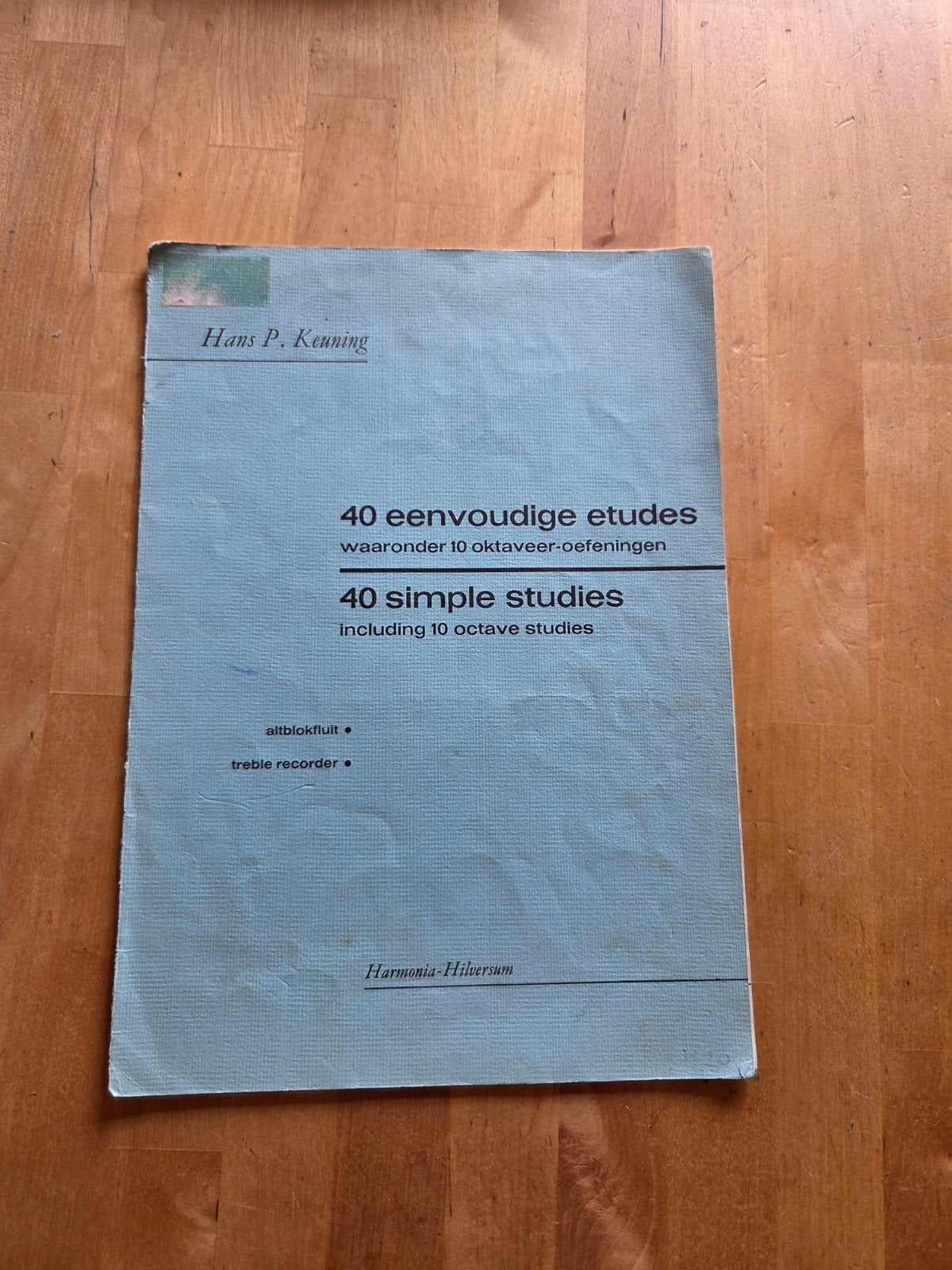 40 eenvoudige etudes blokfluit - Hans P. Keuning, Gebruikt, Verzenden, Klassiek, Les of Cursus