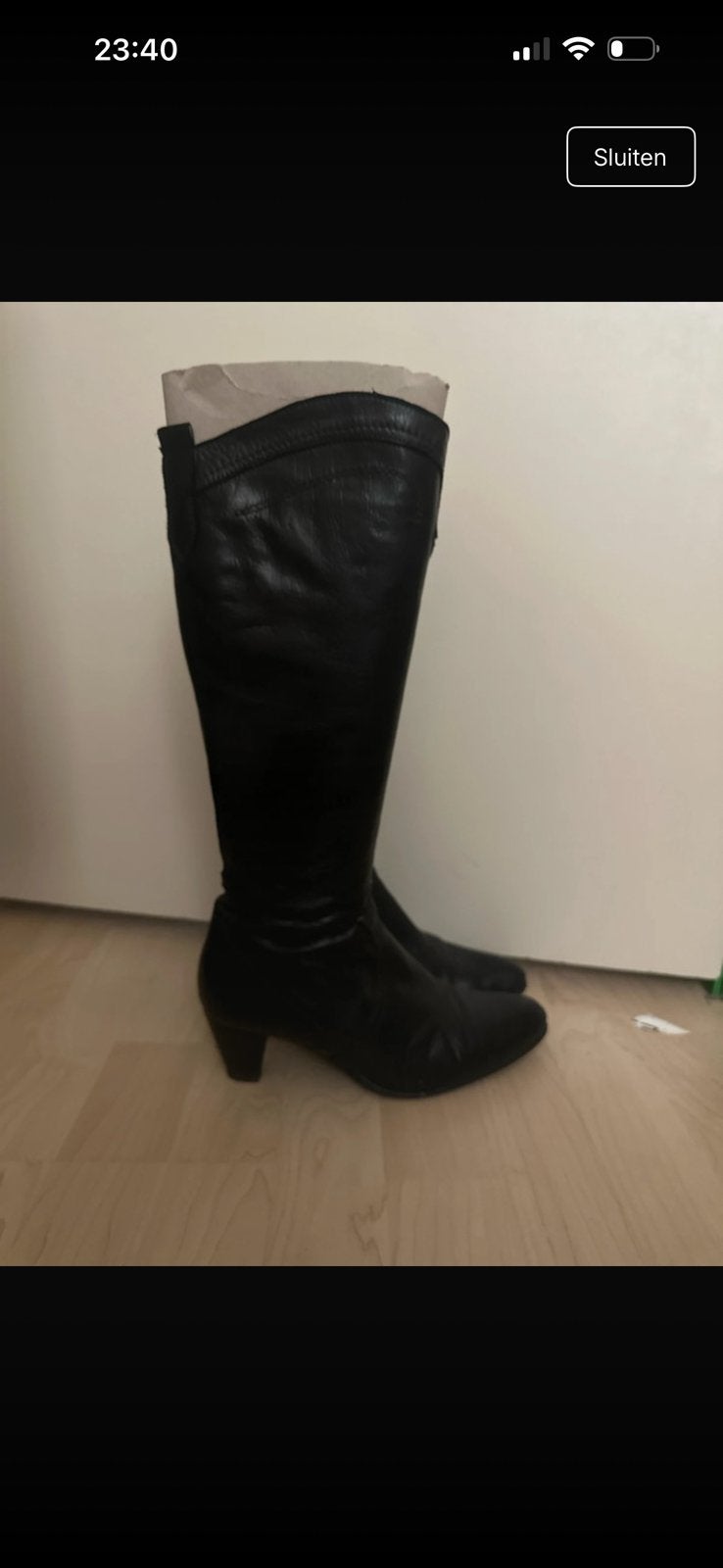 Laarzen, Kleding | Dames, Ophalen of Verzenden, Gedragen, Zwart, Hoge laarzen