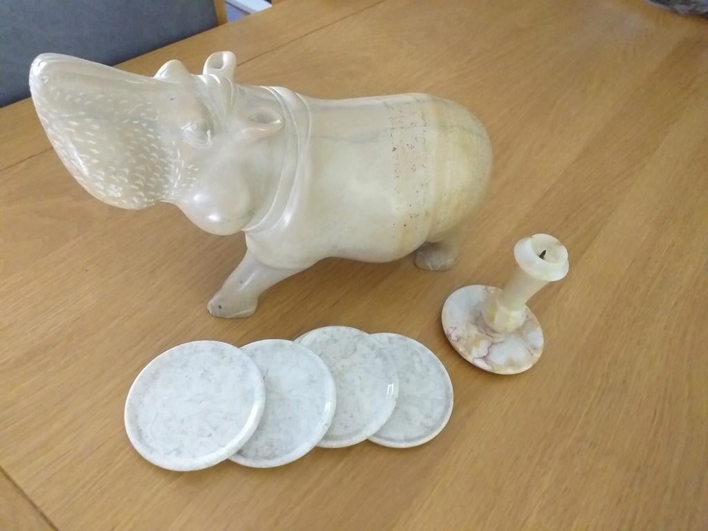 Marmer Nijlpaard HIPPO, Ophalen
