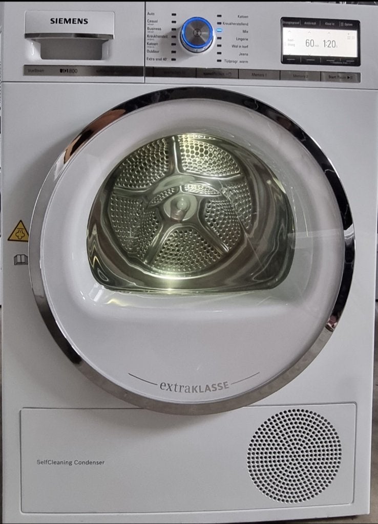 Warmtepompdroger Siemens IQ800 Warmtepompdroger 8 kg A+++, Ophalen, Overige typen, 8 tot 10 kg, Zo goed als nieuw
